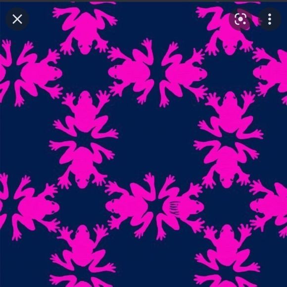 lilly pulitzer get happy frog theme dress Pima cotton pink and purple XS - Picture 5 of 9